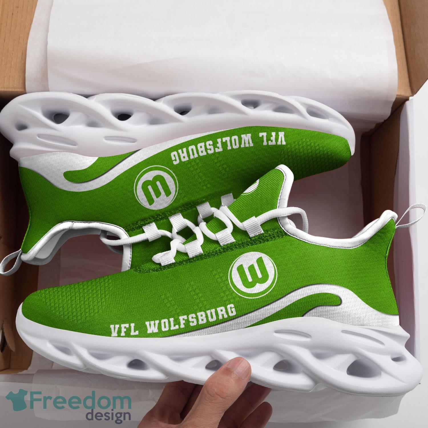 Bundesliga VfL Wolfsburg Max Soul Shoes Clunky Sneakers Sport Gift For Men Women Product Photo 1