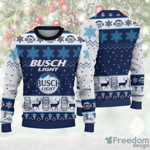 Busch Light Logo Ugly Sweater Christmas Ugly Sweater For Holiday Xmas Family Gift Product Photo 1