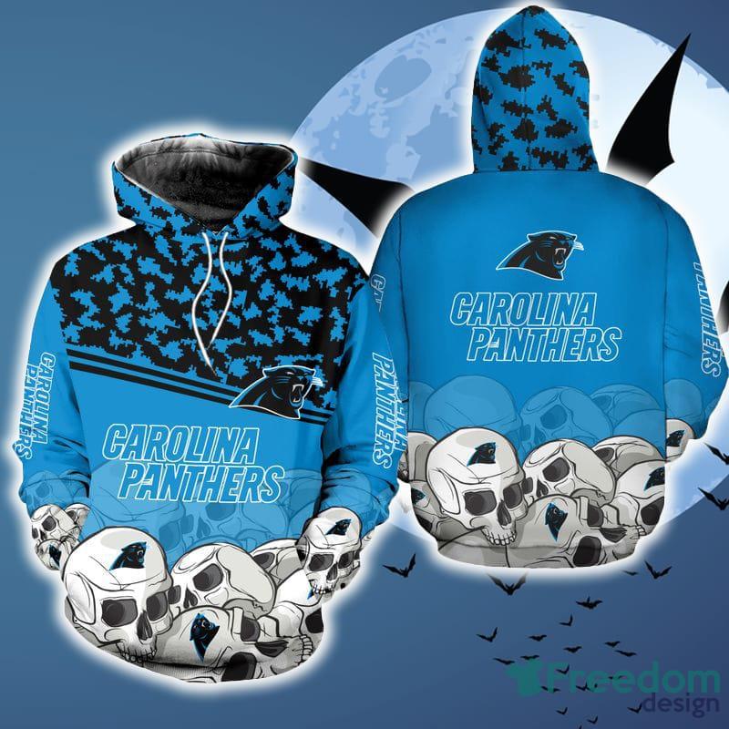 Carolina Panthers Color Halloween Skull Hoodie AOP For Men And Women Gift  Fans - Freedomdesign