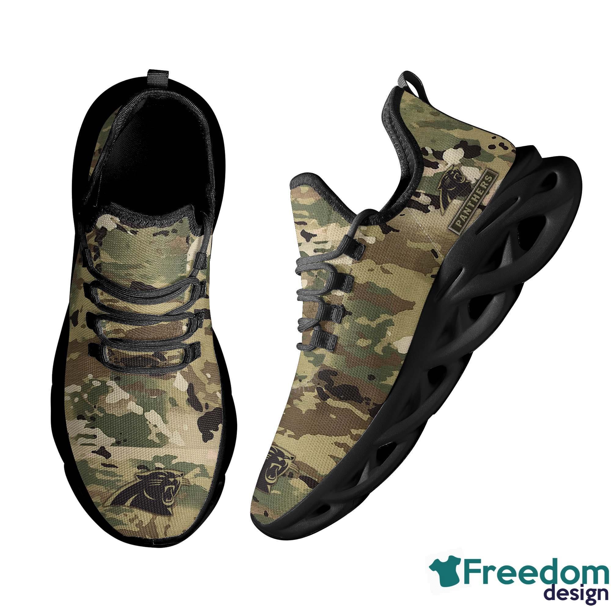 NFL Carolina Panthers Camo Style Gifts for Veterans Day All Over