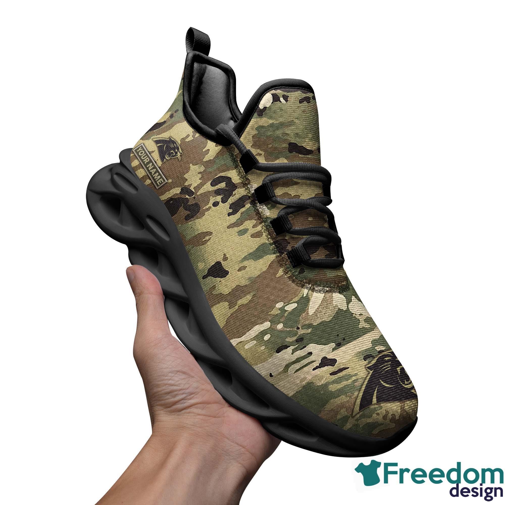 Buffalo Bills Camo Camouflage Design Running Sneaker Max Soul