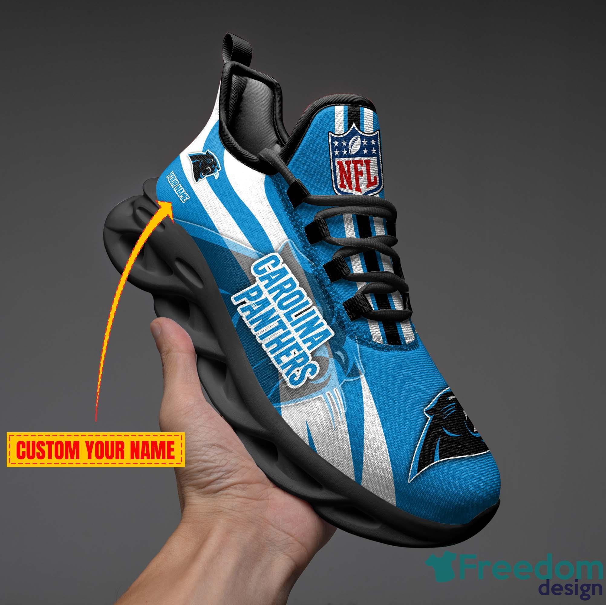 Carolina Panthers Custom Name Max Soul Sneaker Shoes For Fan