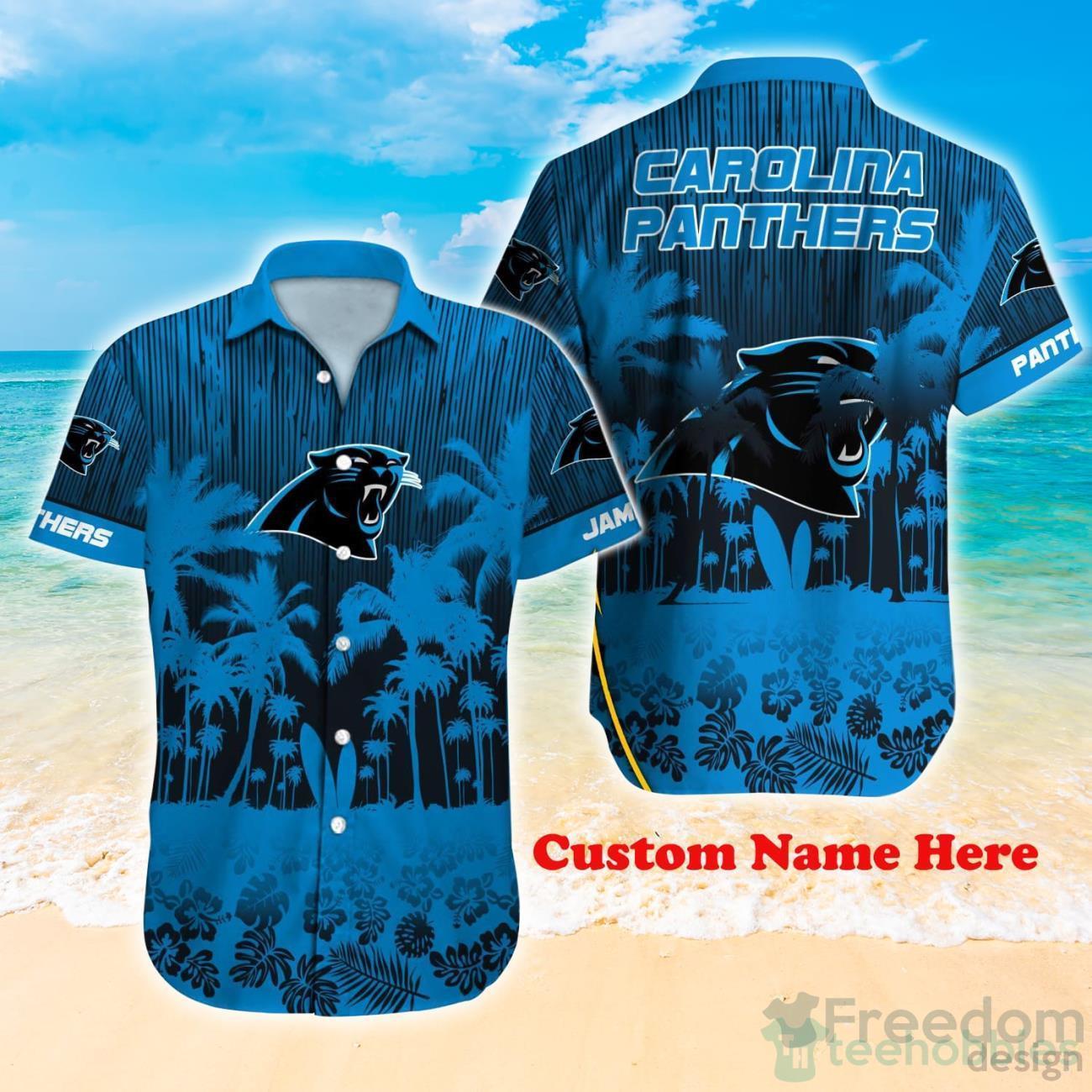 Carolina Panthers NFL Ocean Fish Tropical Beach Custom Name