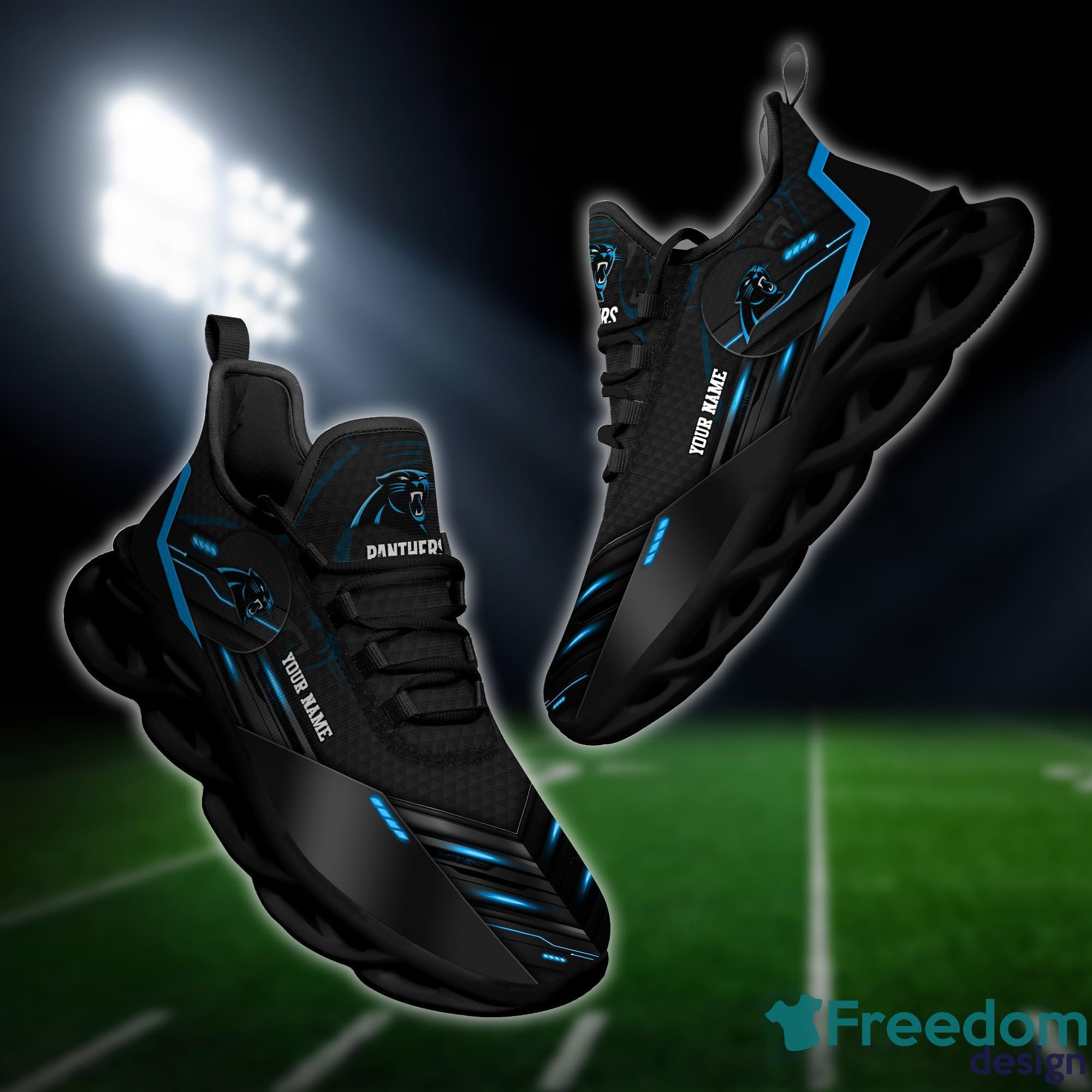 NFL Carolina Panthers Teams Football Running Reze Sneakers For Men