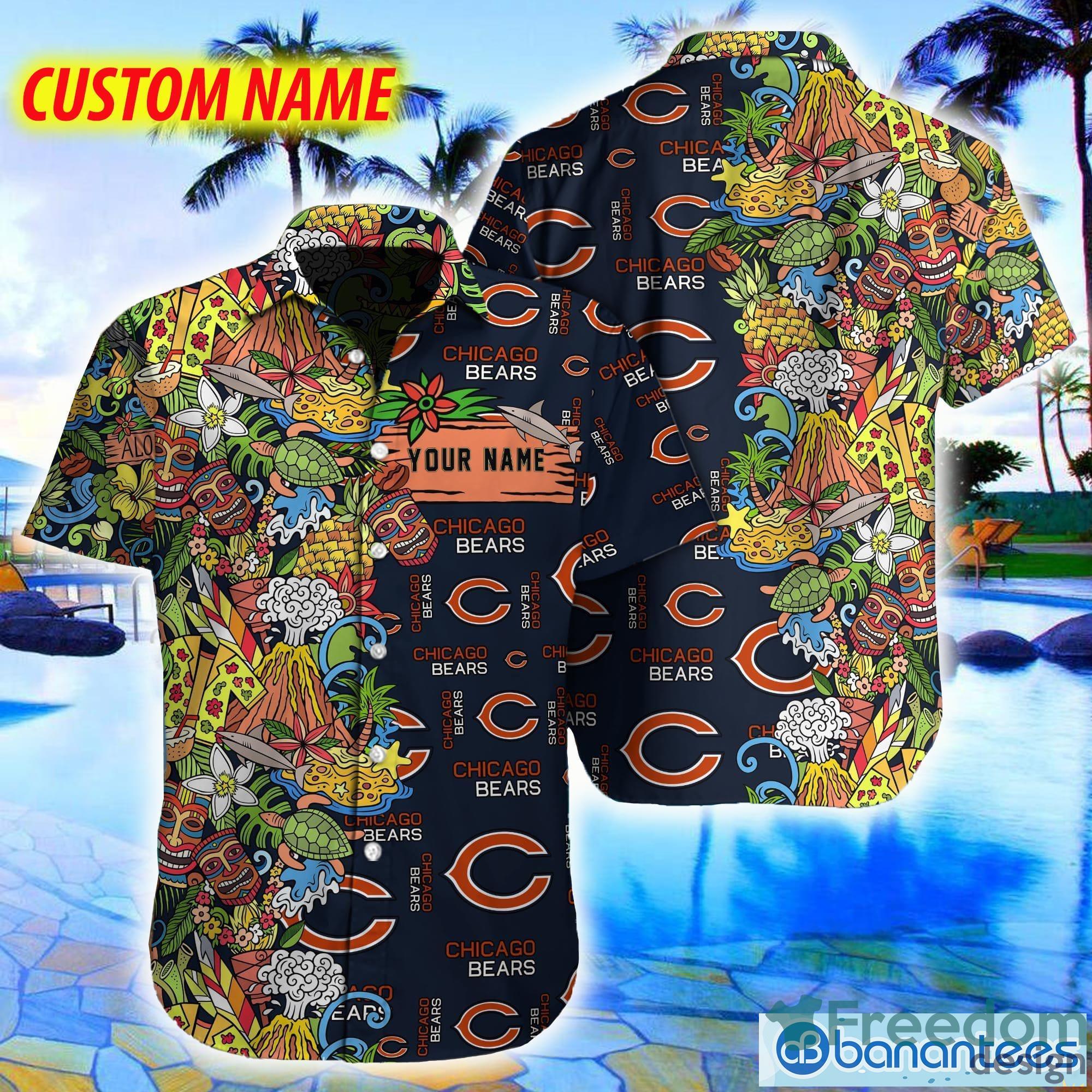 Chicago Bears Nfl Summer Beach 3D Hawaiian Shirt Print Gift For