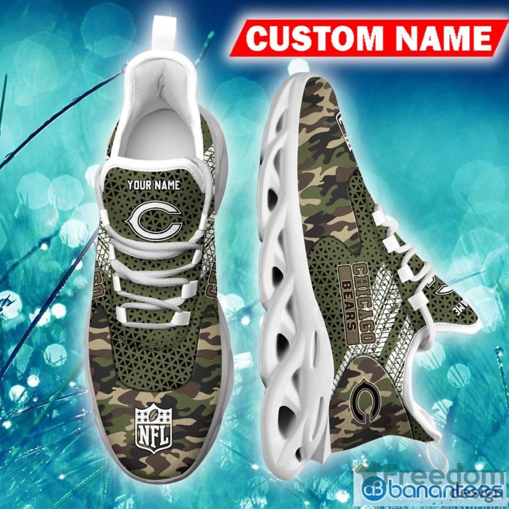 Chicago Bears NFL Max Soul Shoes Custom Name Sneakers Personalized Gifts  For NFL Fans - Banantees