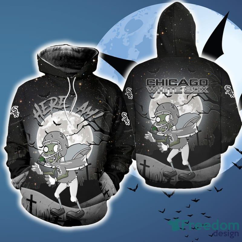 Chicago White Sox Zoombie Football Gift Fans 3D AOP Hoodie Zip Hoodie Skull  Halloween Black For Mens - Freedomdesign