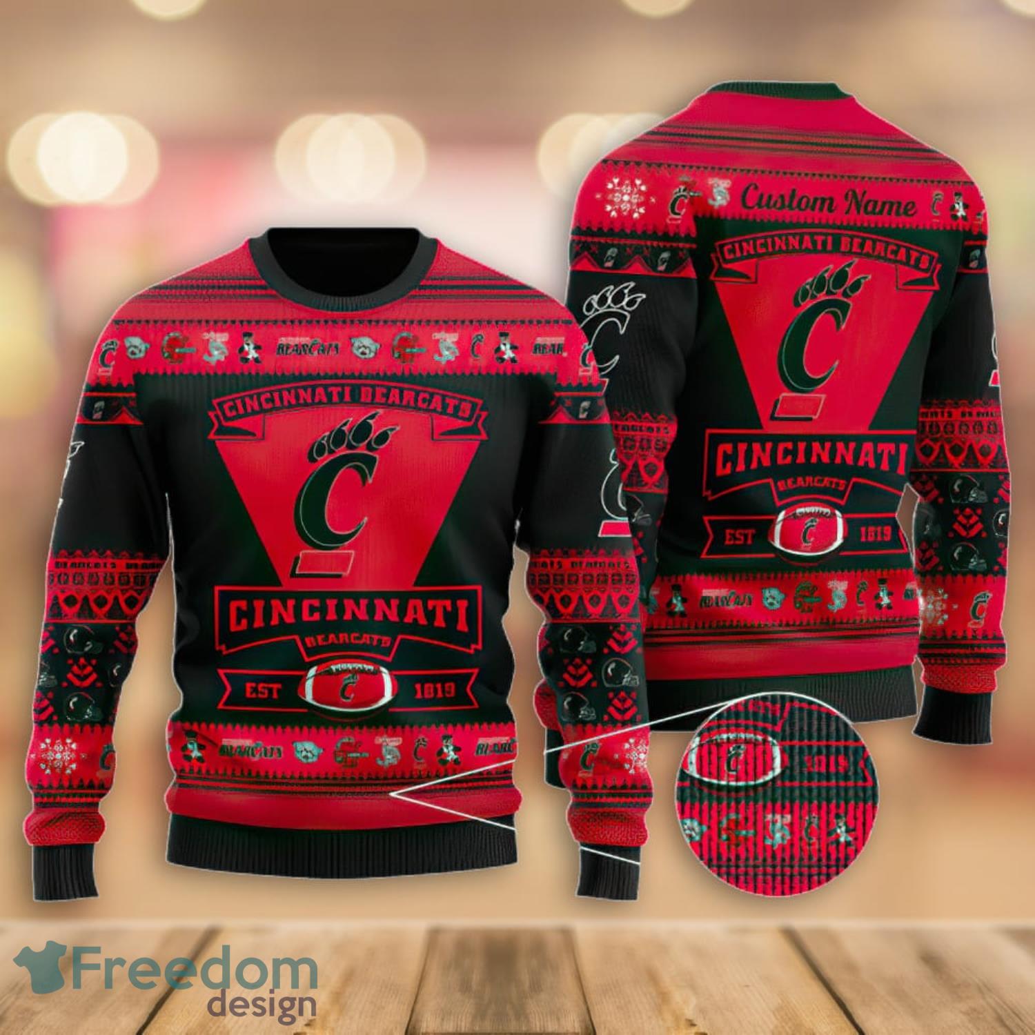 Trending] New Custom Cincinnati Bearcats Jersey Black