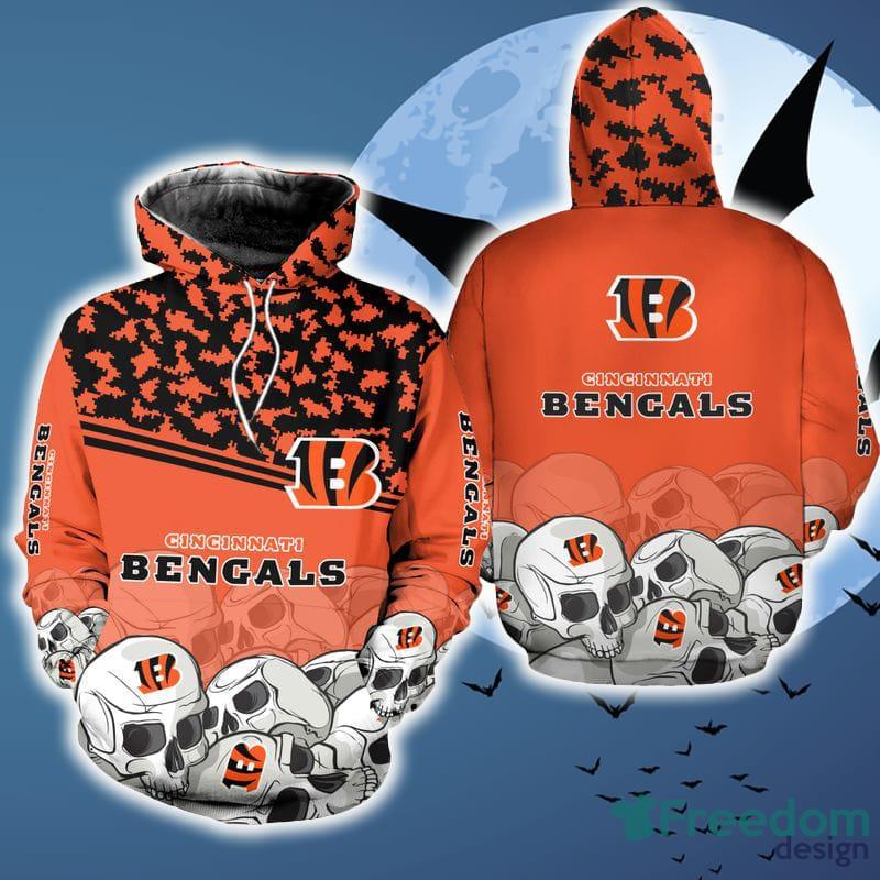 Cincinnati Bengals Fashion Colour Logo Hoodie - Womens