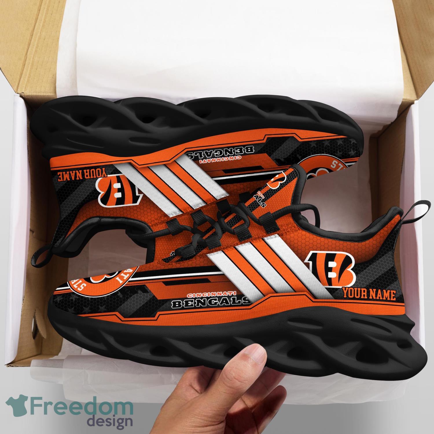 Cincinnati Football Bengals Max Soul Sneakers Running Sport Shoes For Men  Women Custom Name - Freedomdesign