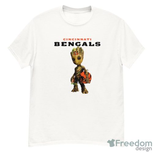 Cincinnati Bengals NFL Football Groot Marvel Guardians Of The Galaxy T Shirt - G500 Men’s Classic T-Shirt