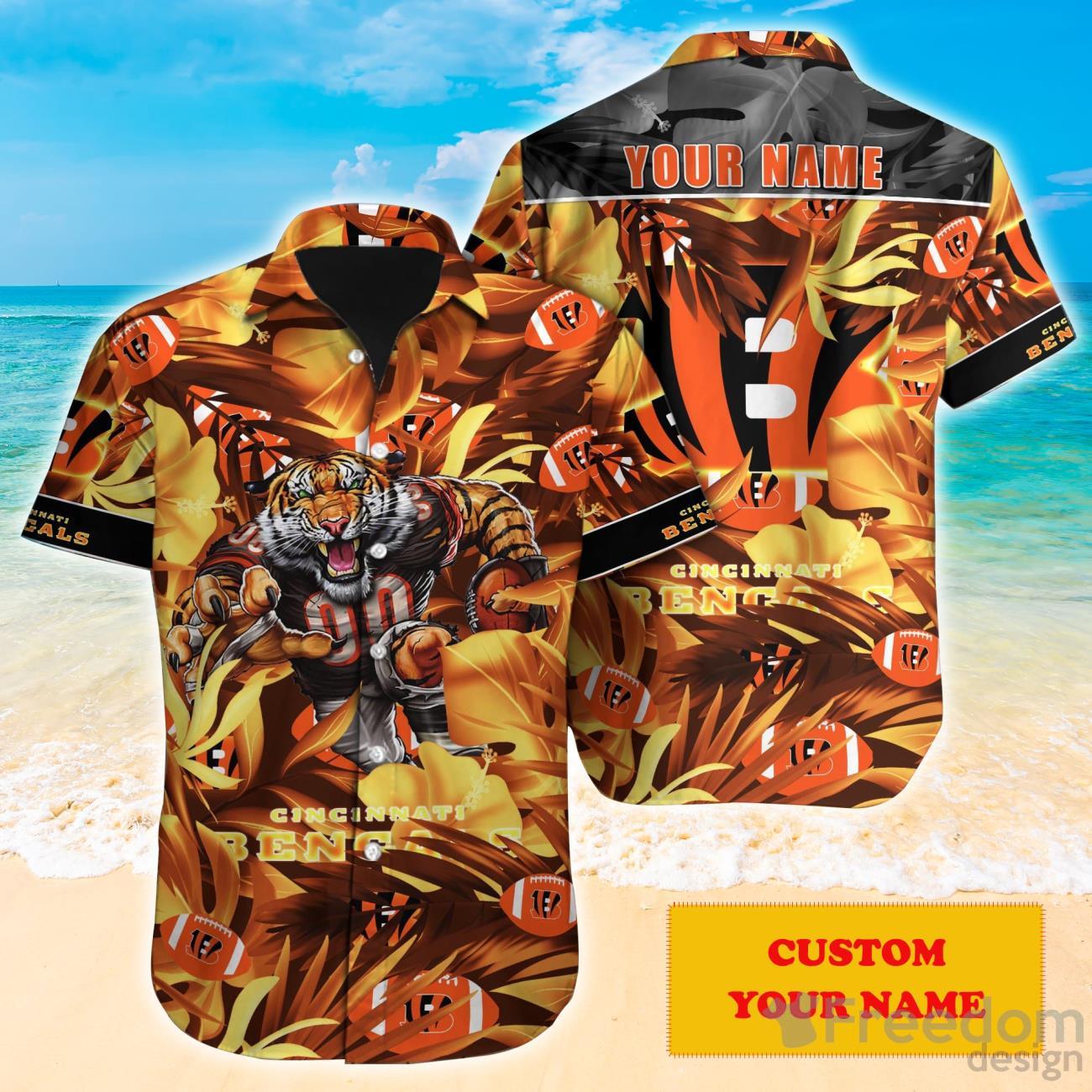 NFL Cincinnati Bengals Hawaiian Shirt Orange Green - Ingenious Gifts Your  Whole Family