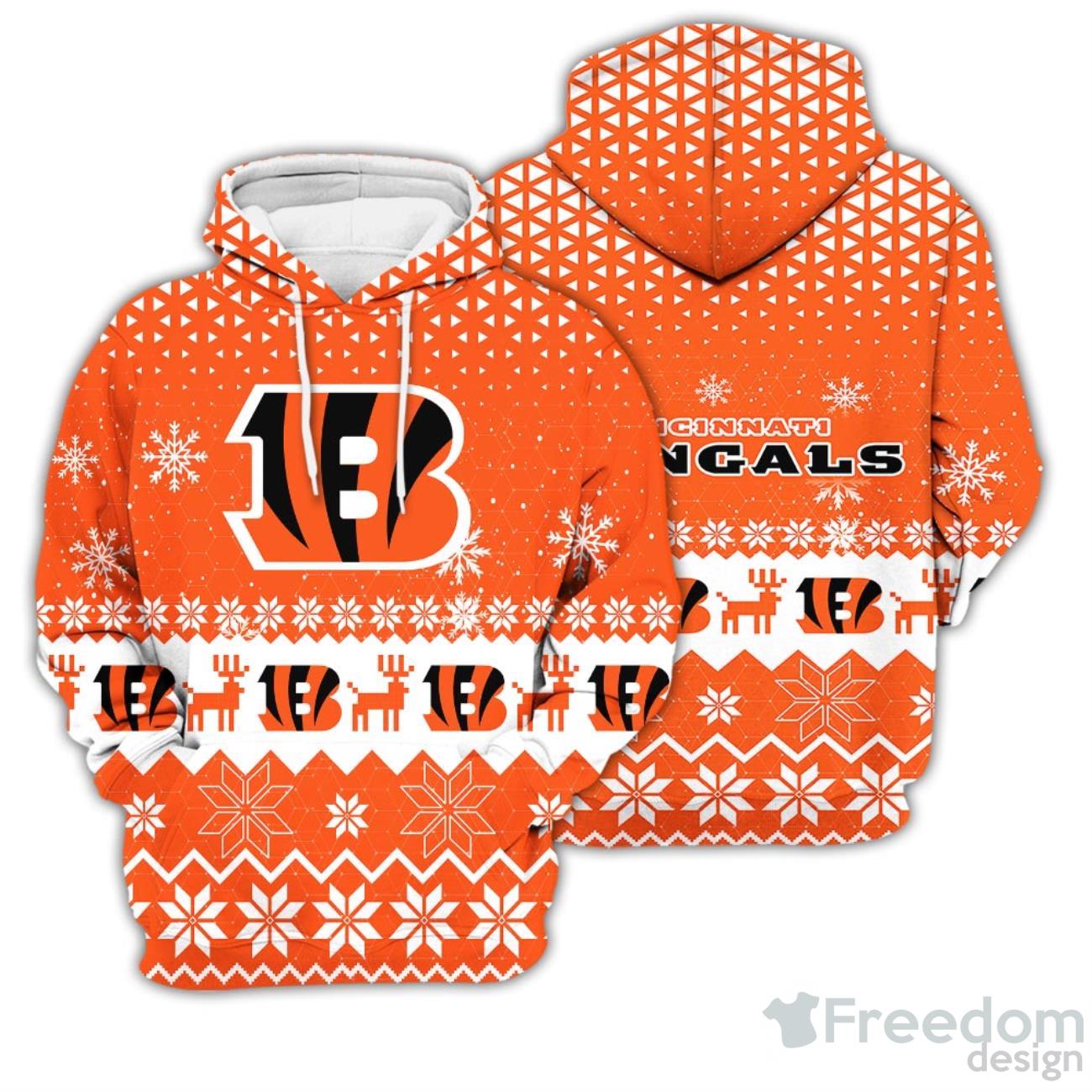 Merry Christmas Season 2023 Cincinnati Bengals 3D Hoodie Christmas Gift For  Men And Women - Freedomdesign