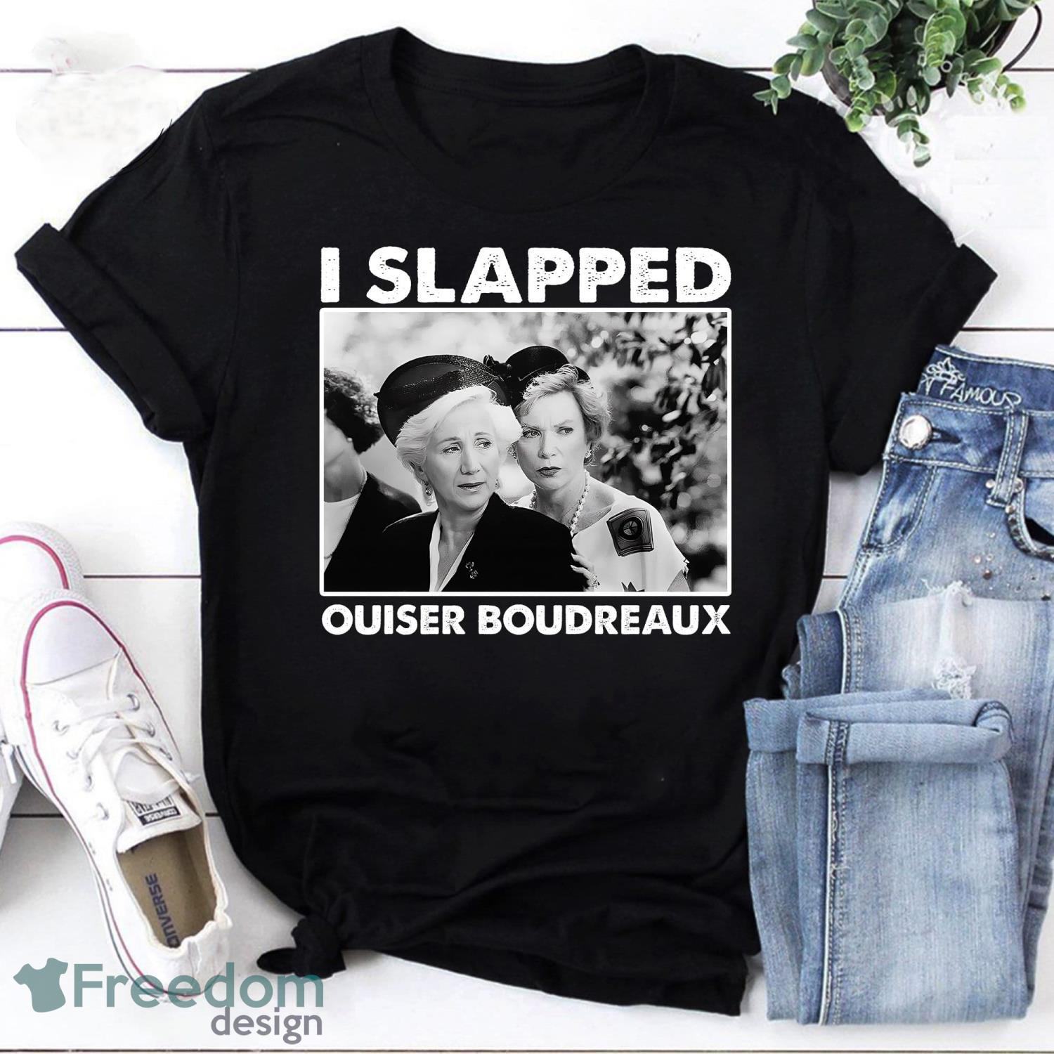 Classic Steel Magnolias I Slapped Ouiser Boudreaux Gift Essential Vintage T-Shirt Product Photo 1