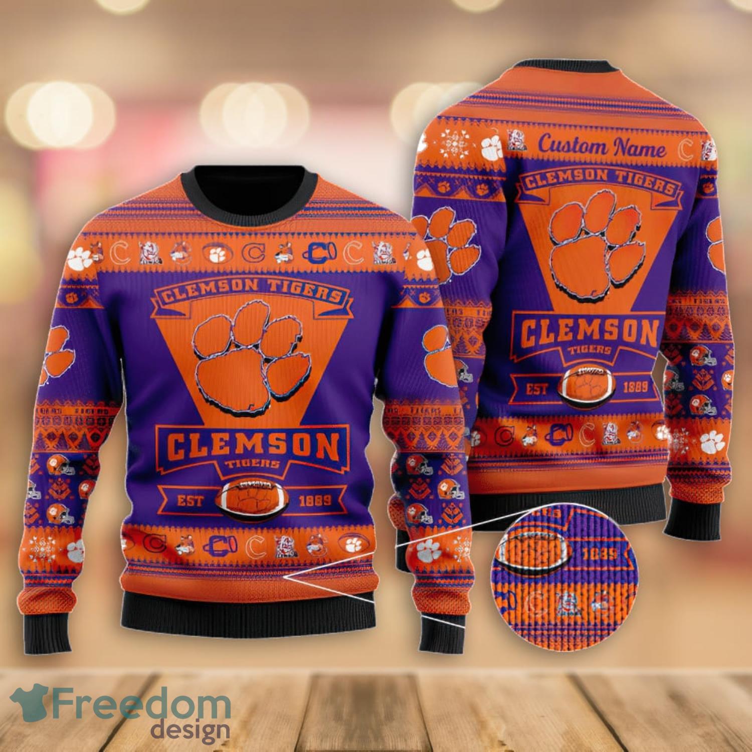 Clemson Tigers Sweatshirt Blanket