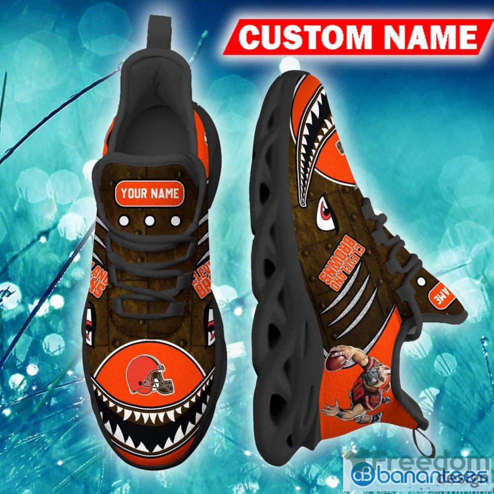 Personalized Name Shoes Cleveland Brown Jordan 13 Customized Name Sneakers  - Freedomdesign