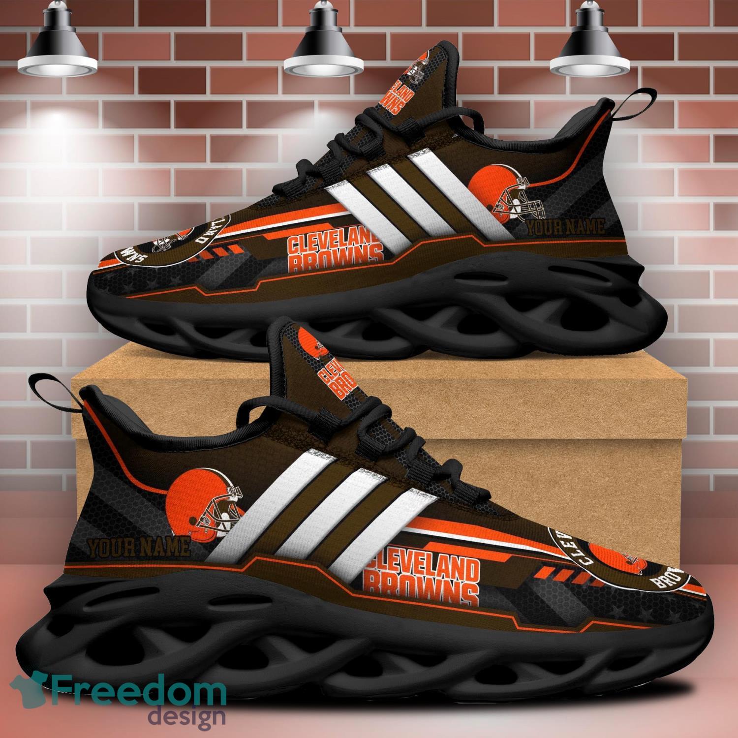 NFL Cleveland Browns Brown Orange Max Soul Running Shoes - T