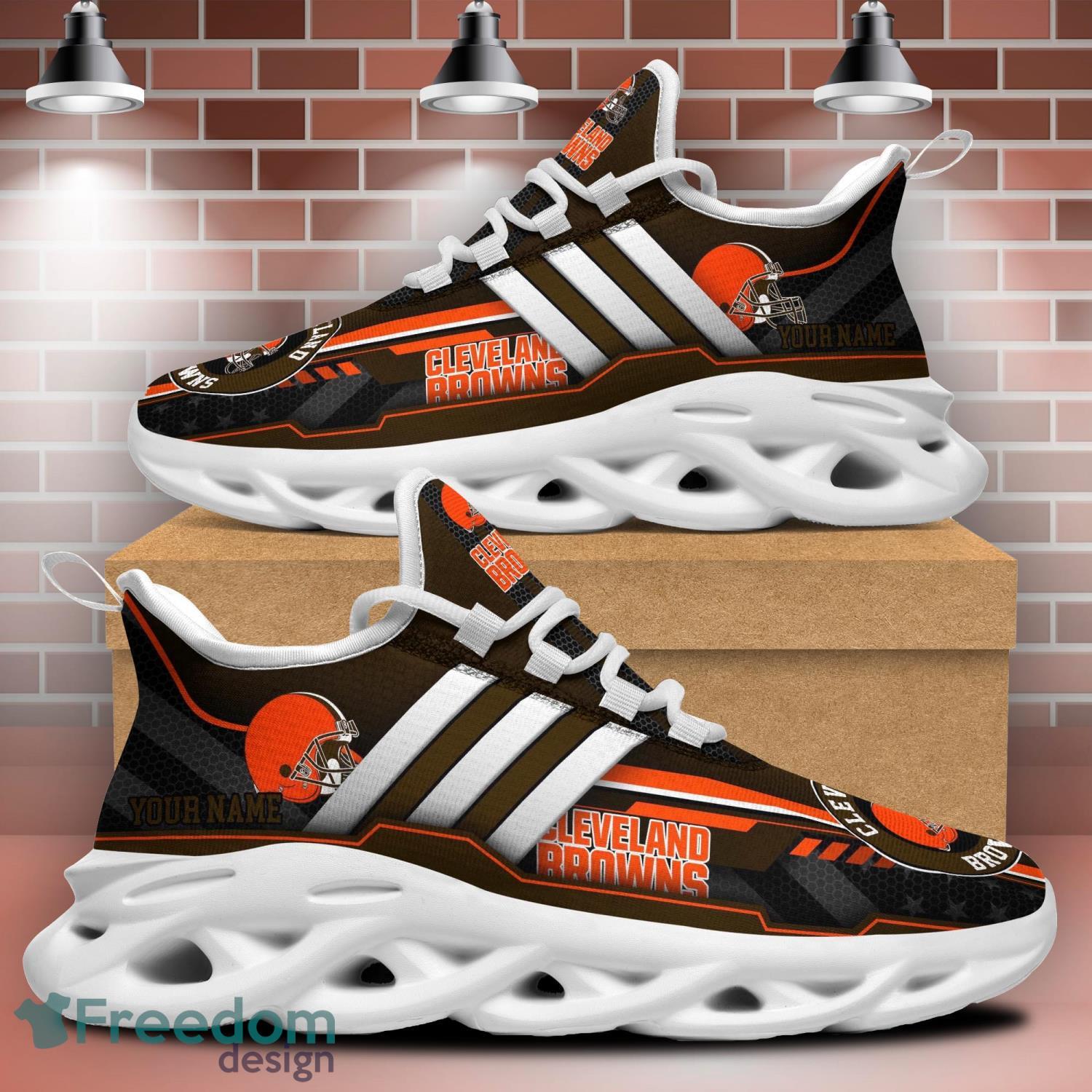 Cleveland Browns Nfl Max Soul Sneakers Sport Shoes - Freedomdesign