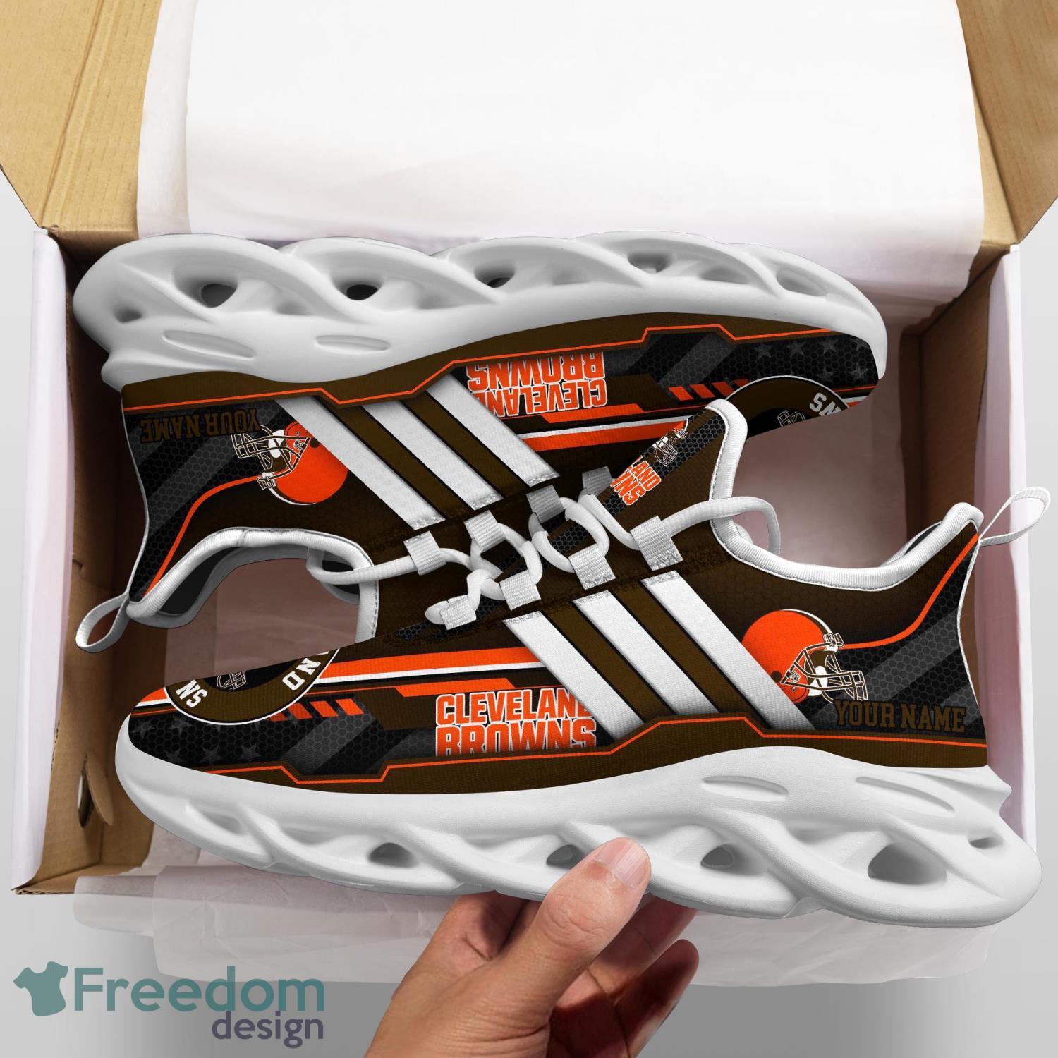 Cleveland Browns Max Soul Sneakers Custom Name Trending Sport Running Shoes  - Freedomdesign