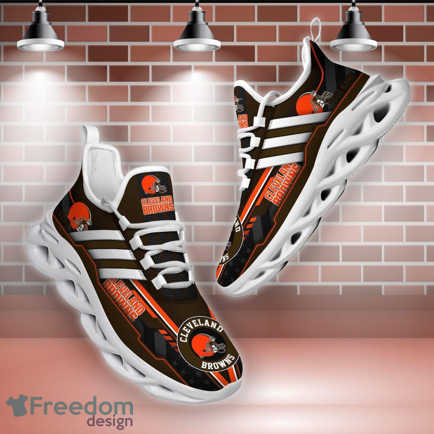 Cleveland Browns Max Soul Sneakers Custom Name Trending Sport Running Shoes  - Freedomdesign