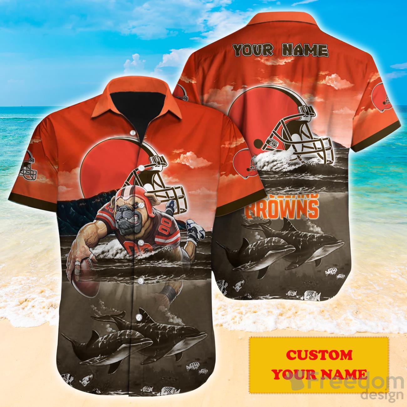 Cleveland Browns NFL Custom Name Hawaiian Shirt For Men And Women Gift For  Fans - Freedomdesign