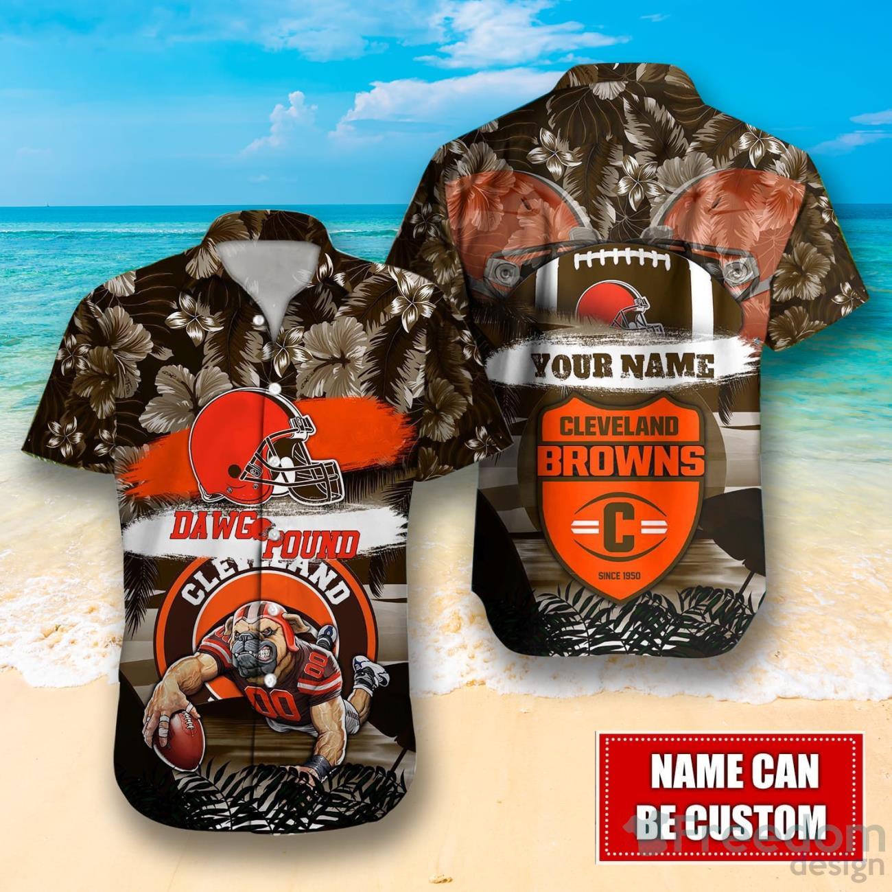 Cleveland Browns NFL Custom Name Hawaiian Shirt For Men And Women Special  Gift For True Fans - Freedomdesign