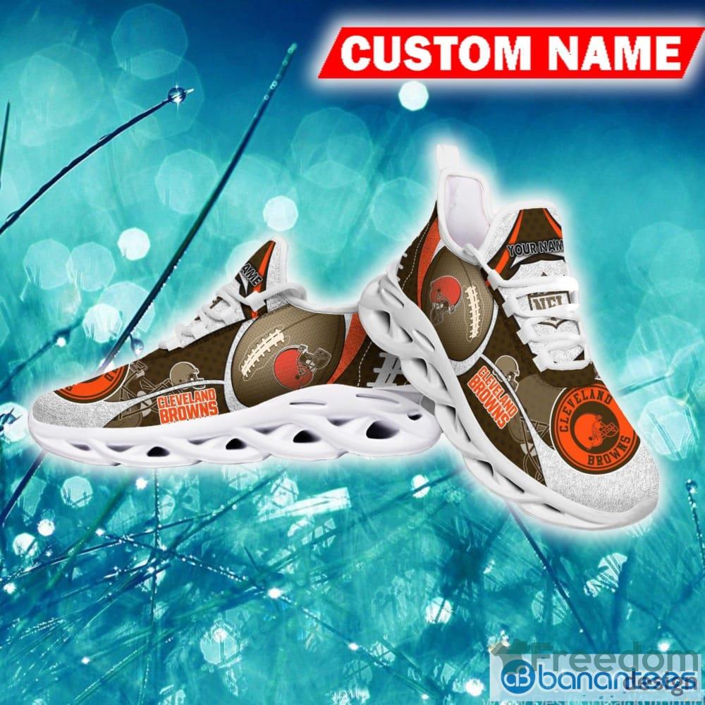 NFL Cleveland Browns Sport Sneakers Custom Name Max Soul Shoes Gift Fans -  Freedomdesign