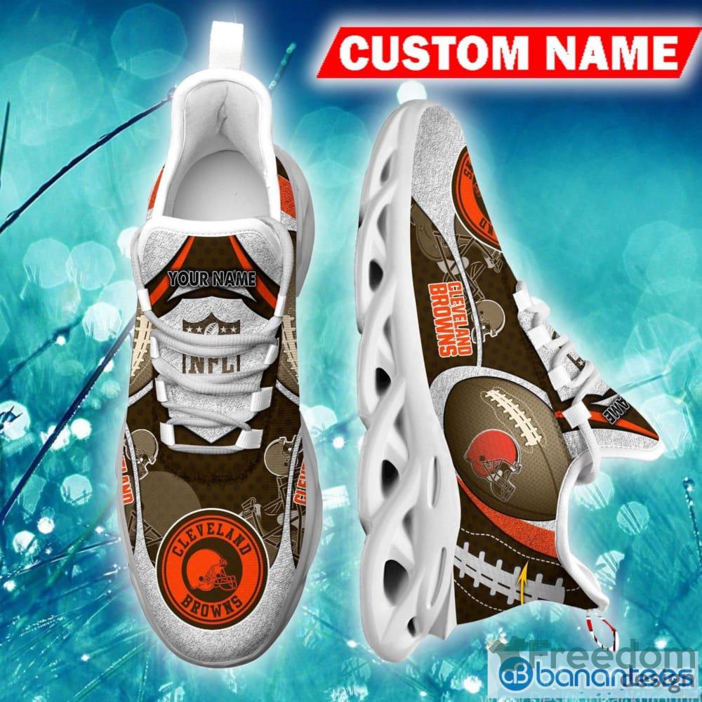 NFL Cleveland Browns Sport Sneakers Custom Name Max Soul Shoes Gift Fans -  Freedomdesign