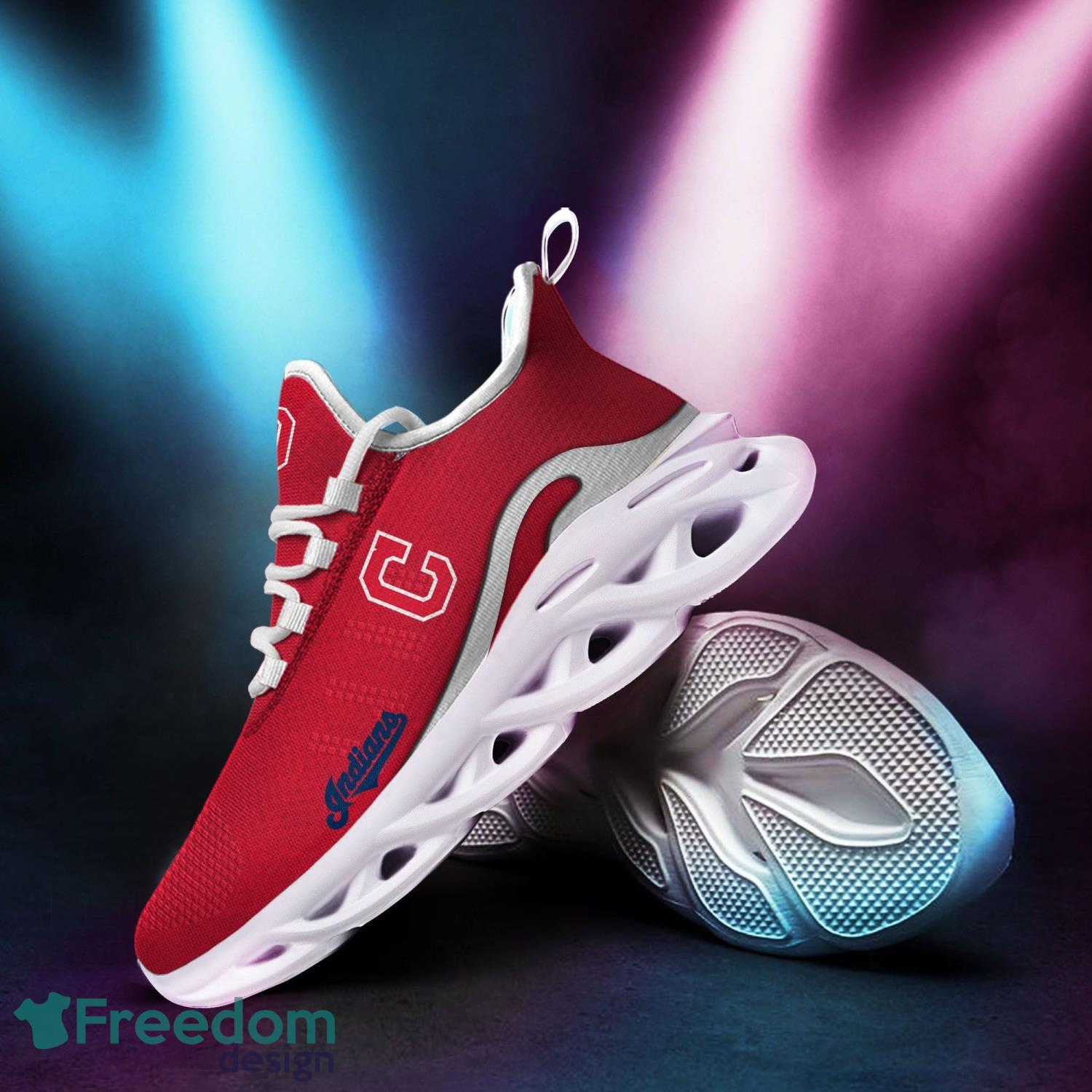 Cleveland Indians Max Soul Shoes Clunky Sneakers Sport Gift For Men Women Product Photo 2