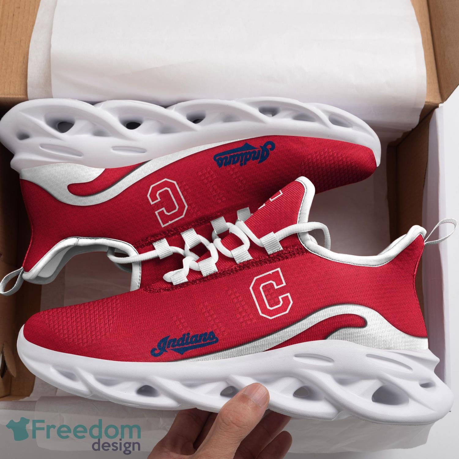 Cleveland Indians Max Soul Shoes Clunky Sneakers Sport Gift For Men Women Product Photo 1