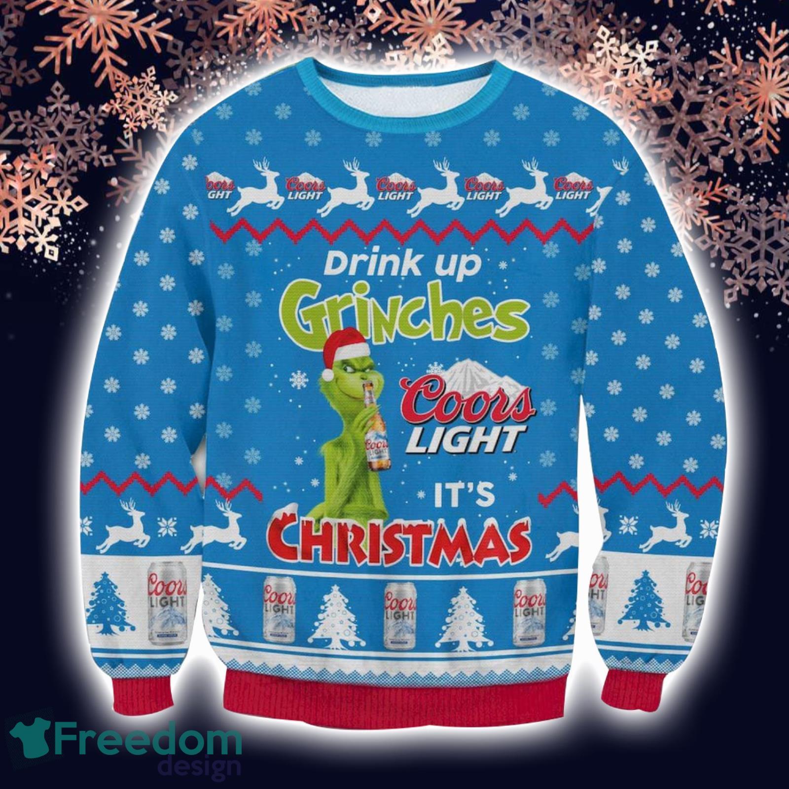 Coors Light Lover Ugly Christmas Sweater Xmas Gift Men And Women Christmas  Sweater