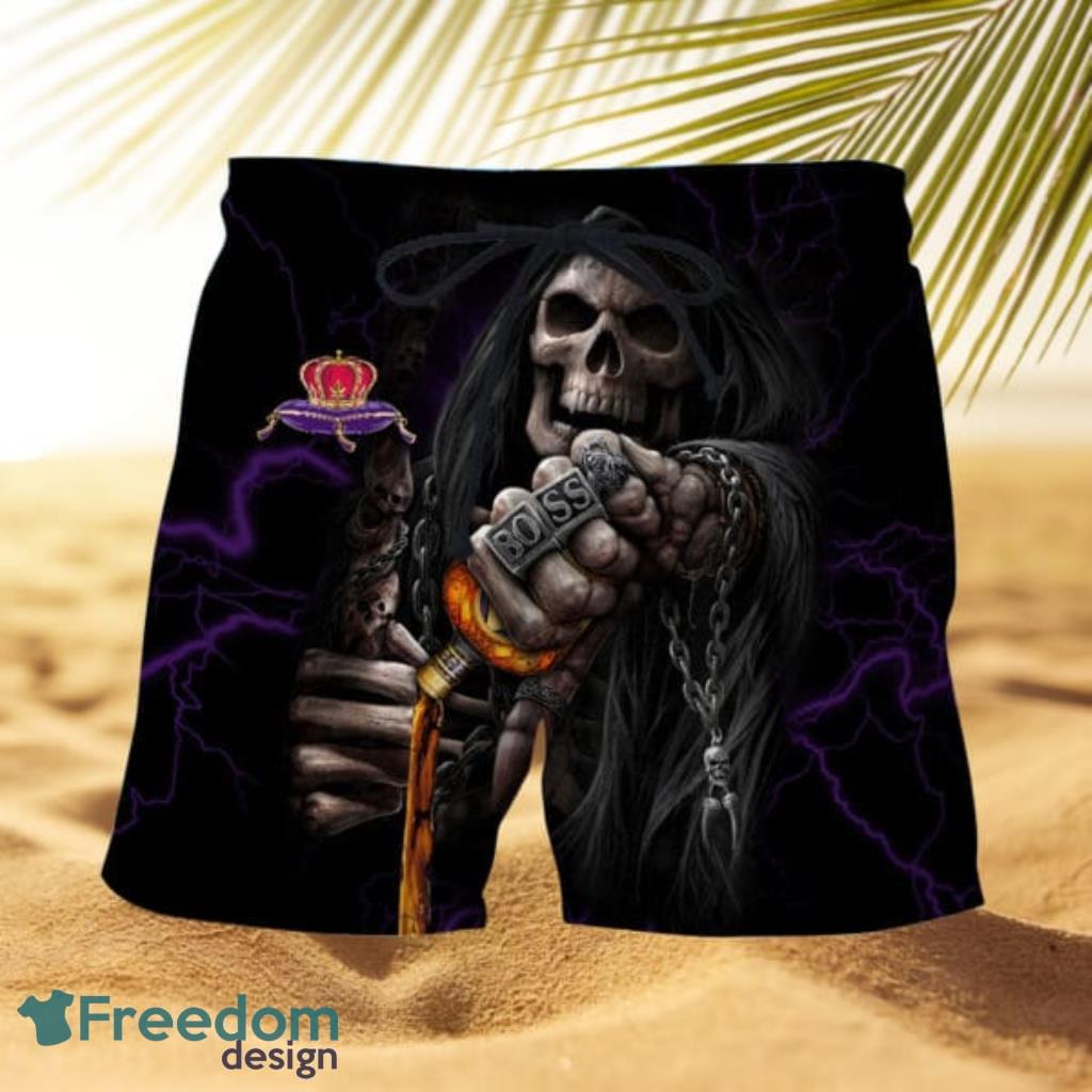 MLB San Diego Padres Funny Skeleton And Tropical Pattern Hawaiian Shirt And  Short