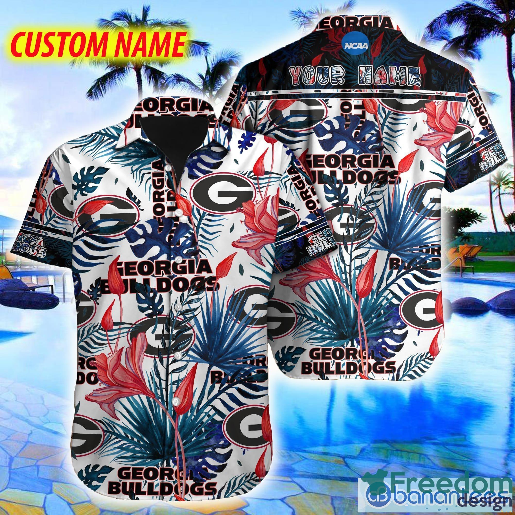 Georgia Bulldogs Ncaa Mens Floral Special Design Hawaiian Shirt