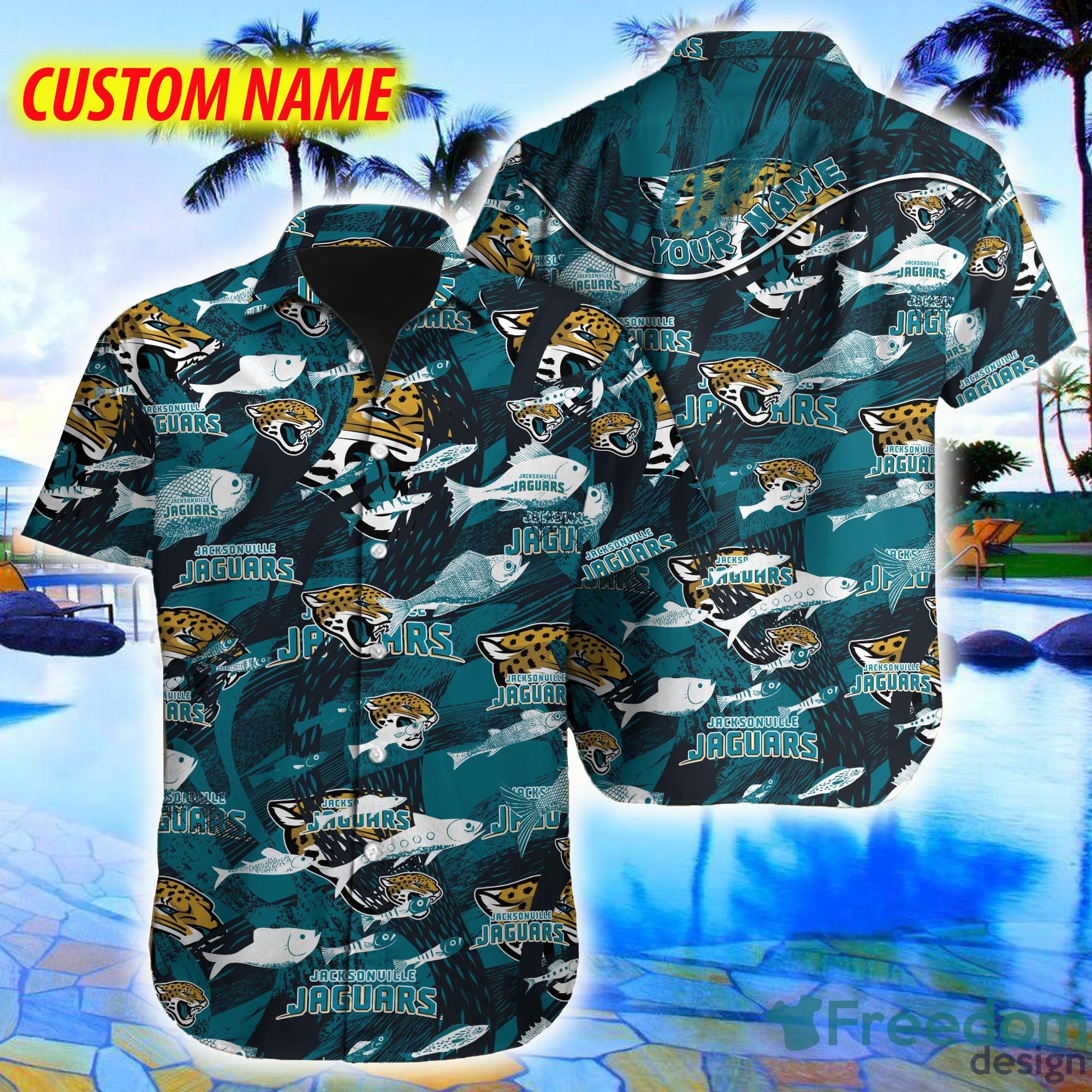 Custom Name Jacksonville Jaguars Hawaiian Shirts tropical island