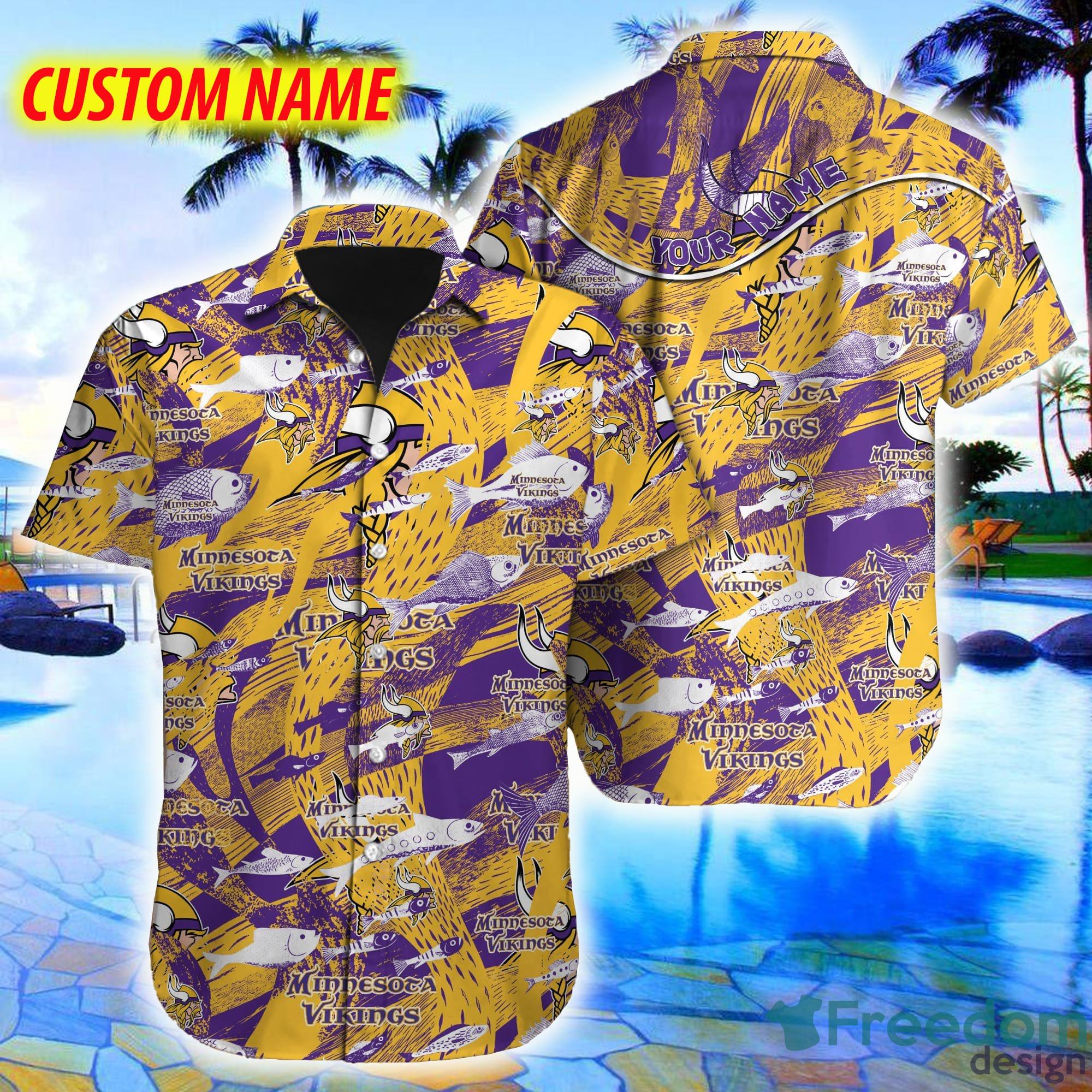 Minnesota Vikings NFL Custom Name Hawaiian Shirt For Men And Women Special  Gift For Real Fans - Freedomdesign