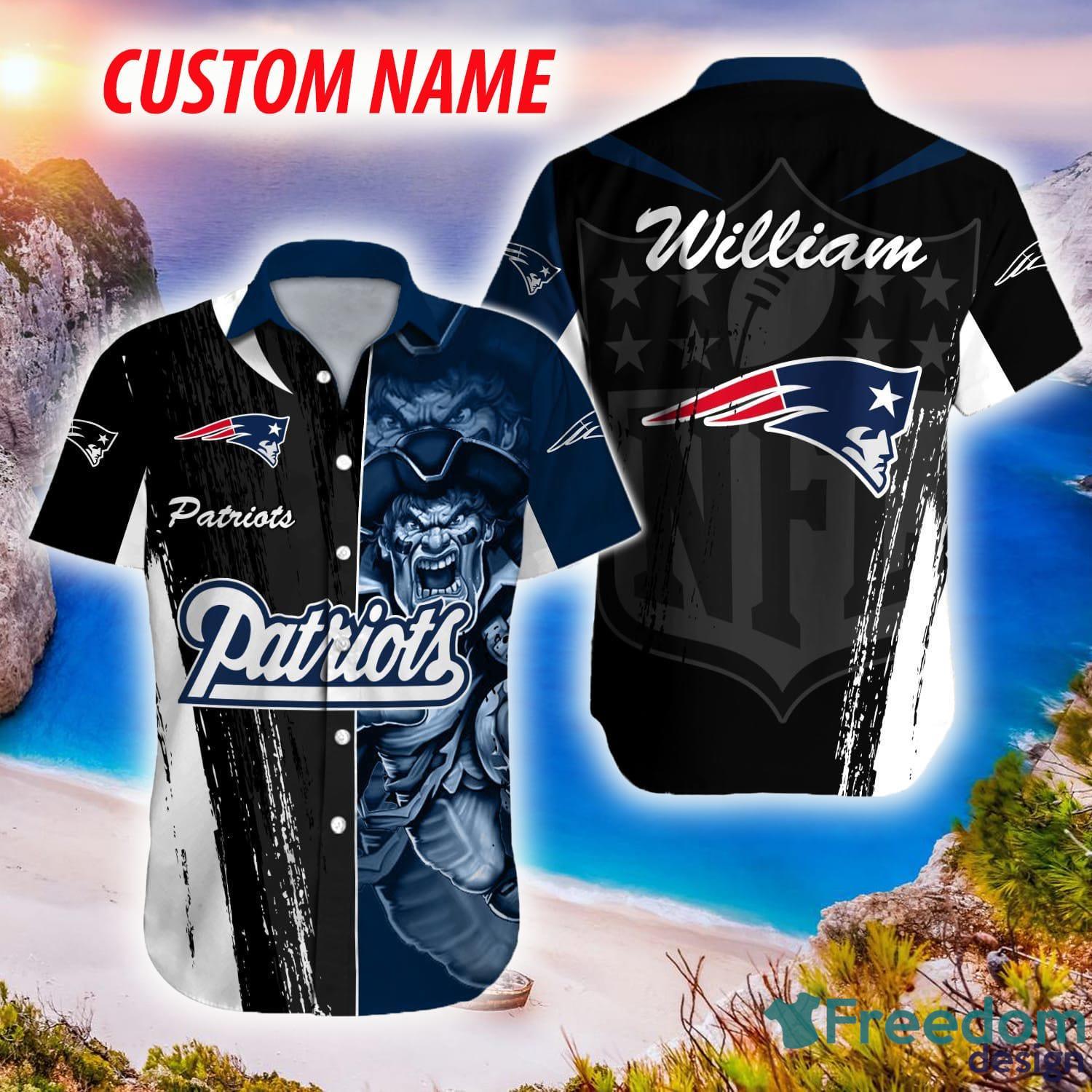 Custom Name New England Patriots NFL Gift For Fan 3D Hawaiian Shirts -  Freedomdesign