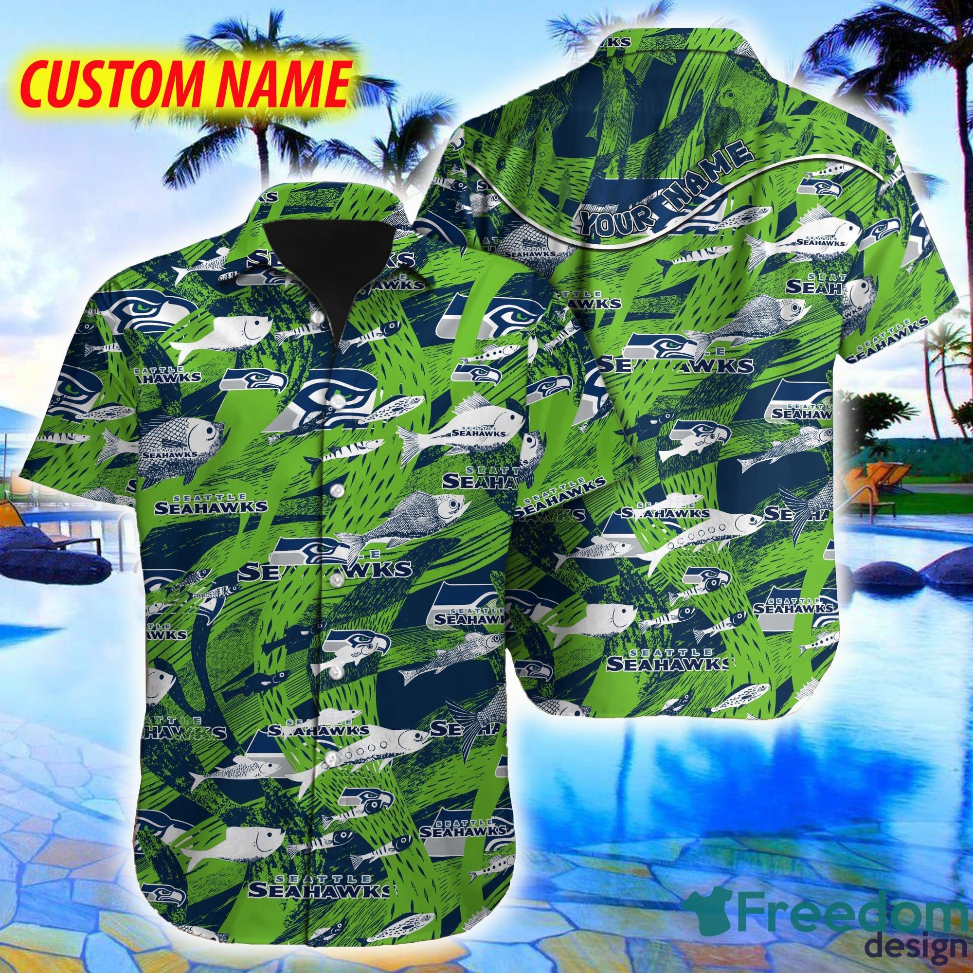 Seattle Seahawks NFL Mickey Mouse Custom Name Hawaiian Shirt