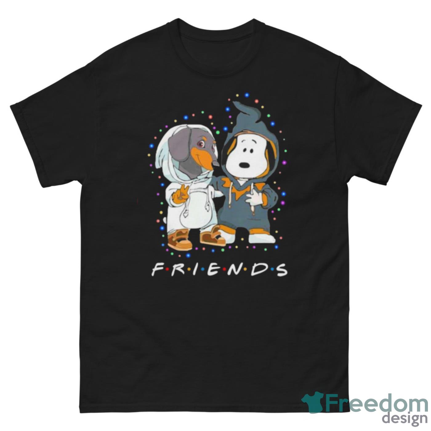 Cute Dachshund And Snoopy Friends Christmas Light Shirt - G500 Men’s Classic Tee