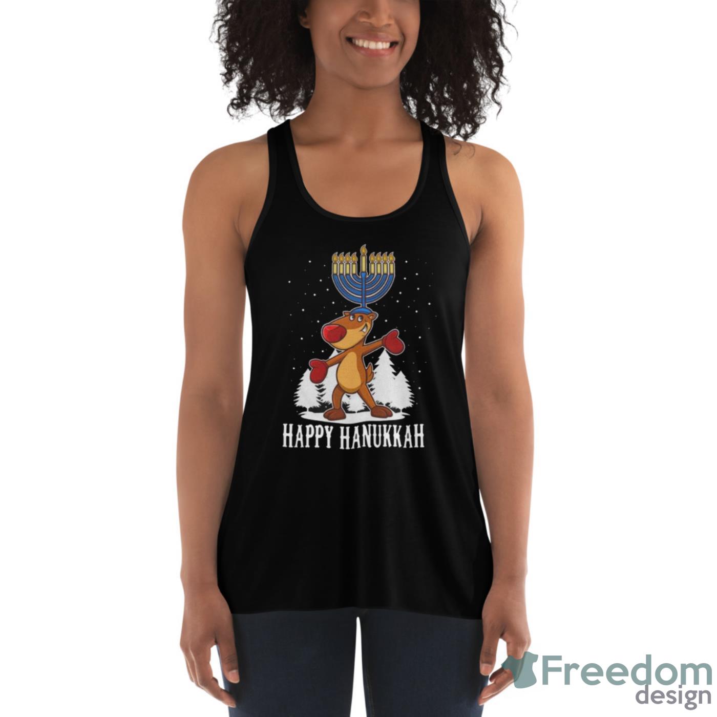 Cute Happy Hanukkah Merry Christmas Shirt image Cute Happy Hanukkah Merry Christmas Shirt