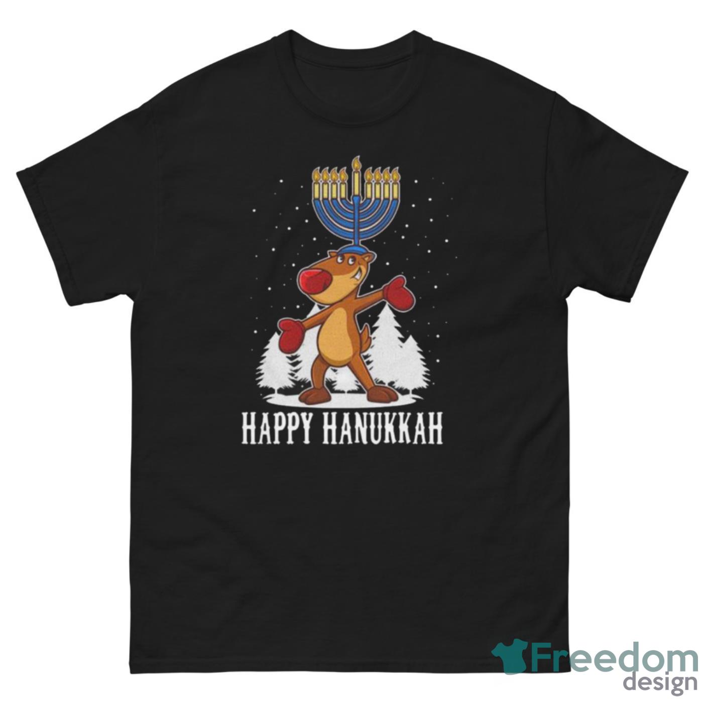 Cute Happy Hanukkah Merry Christmas Shirt - G500 Men’s Classic Tee