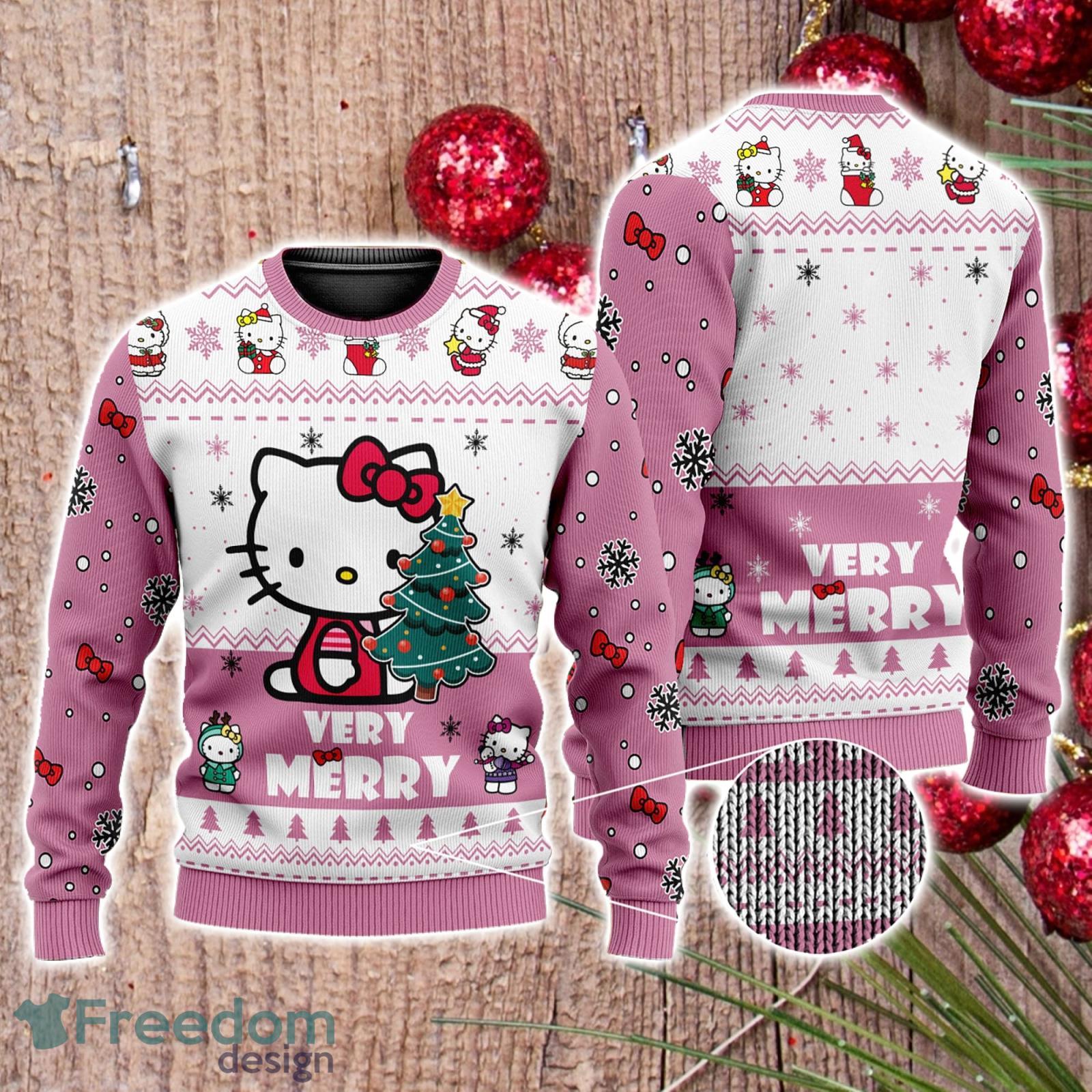 Cute Hello Kitty 3D All Over Printed Christmas Ugly Sweater Men And Women Gift Product Photo 1