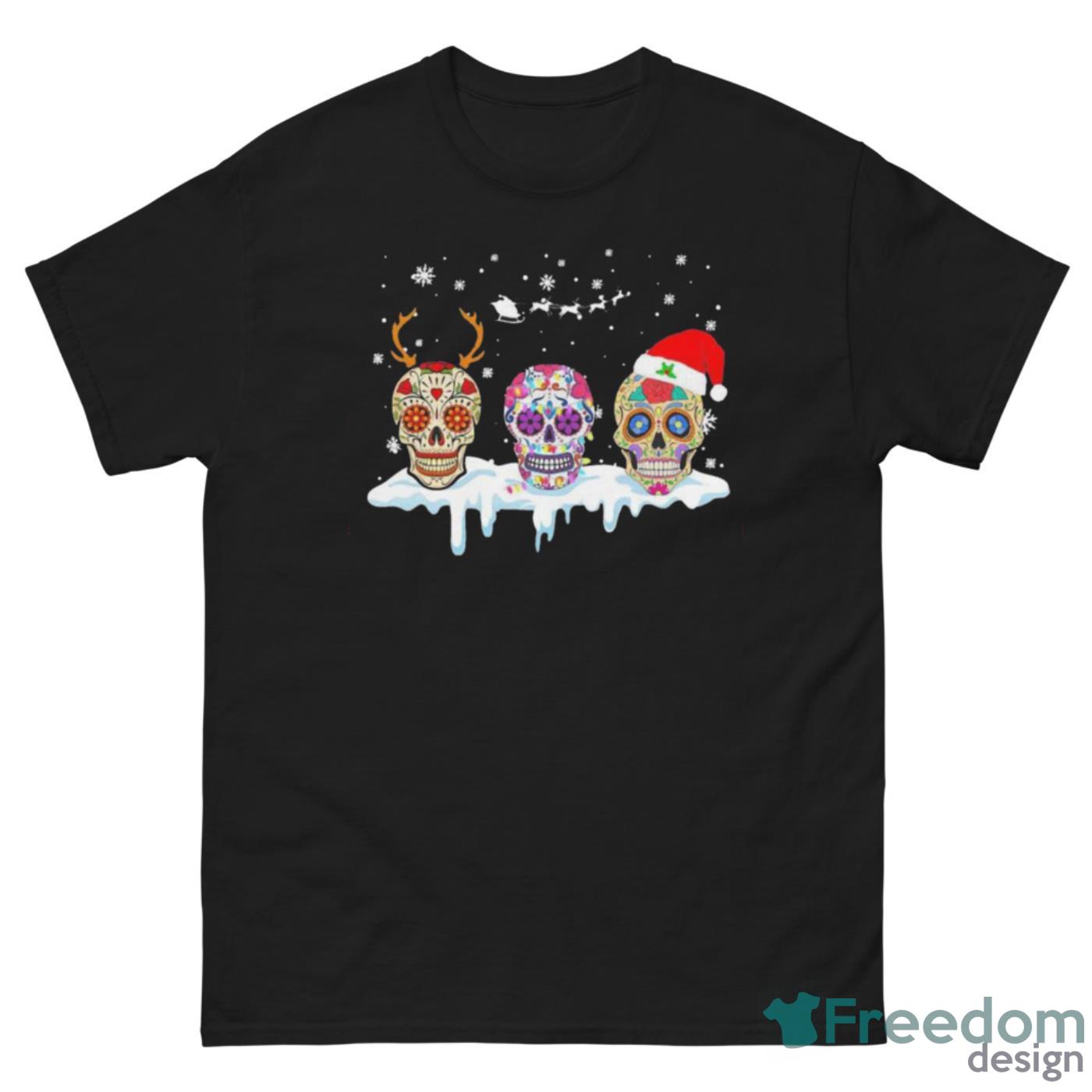 Cute Sugar Skull Christmas Shirt - G500 Men’s Classic Tee