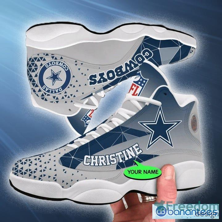 Custom Name Dallas Cowboys New Logo Air Cushion Sports Shoes Men Women -  Banantees