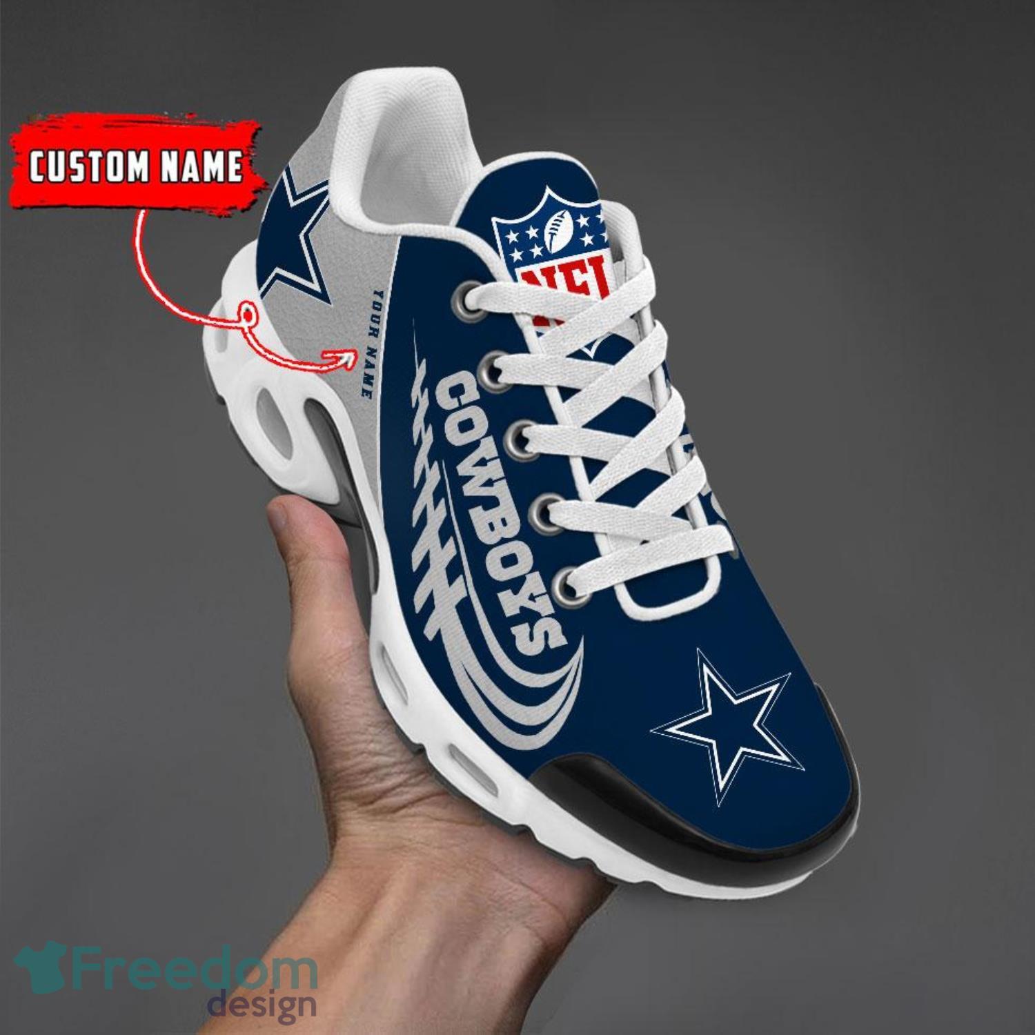 Dallas Cowboys State Proud NFL Team Sneakers Custom Name Air Cushion Shoes  For Fans - Banantees