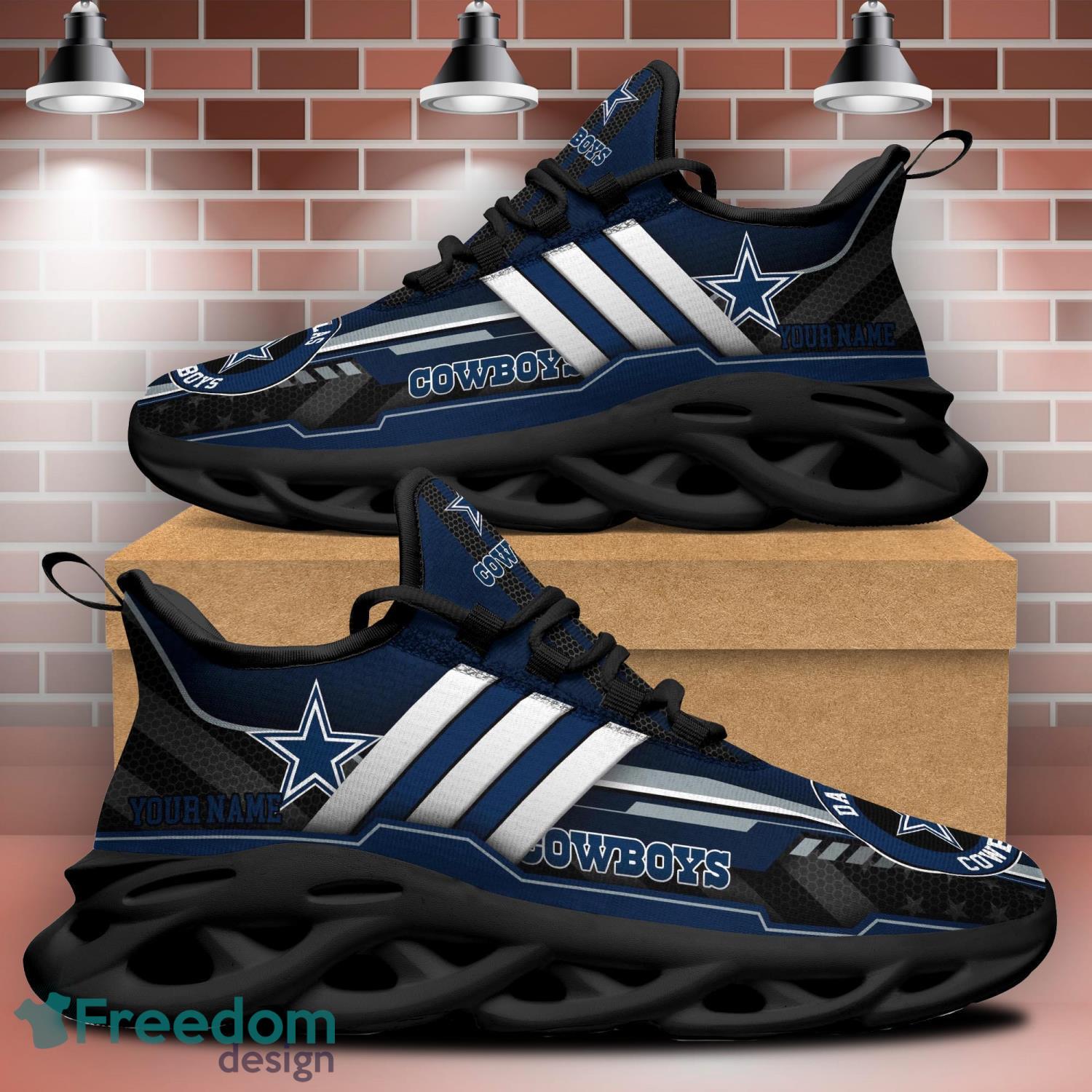 Dallas Cowboys Max Soul Sneakers Custom Name Running Shoes For Fans -  Freedomdesign