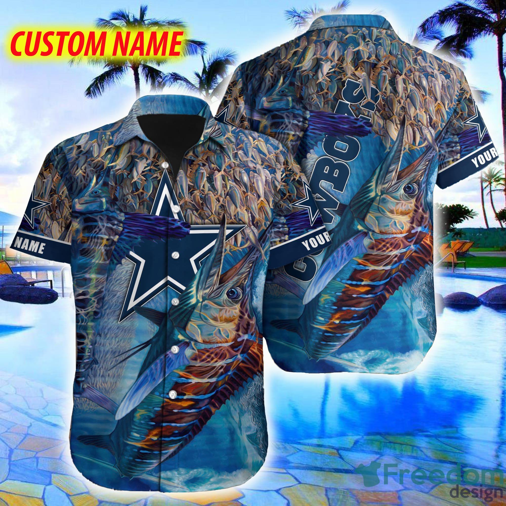 Dallas Cowboys NFL Hawaiian shirt Custom Name Summer Gift - Limotees