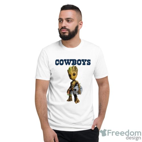 Dallas Cowboys NFL Football Groot Marvel Guardians Of The Galaxy T Shirt - Short Sleeve T-Shirt