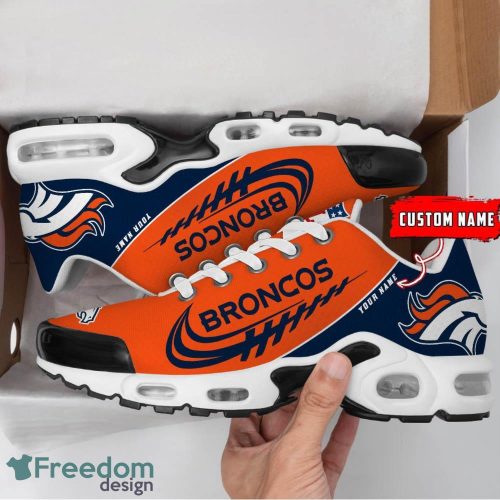 Denver Broncos Air Cushion Sport Shoes Custom Name Gift For Men And Women Sport Fans Product Photo 2