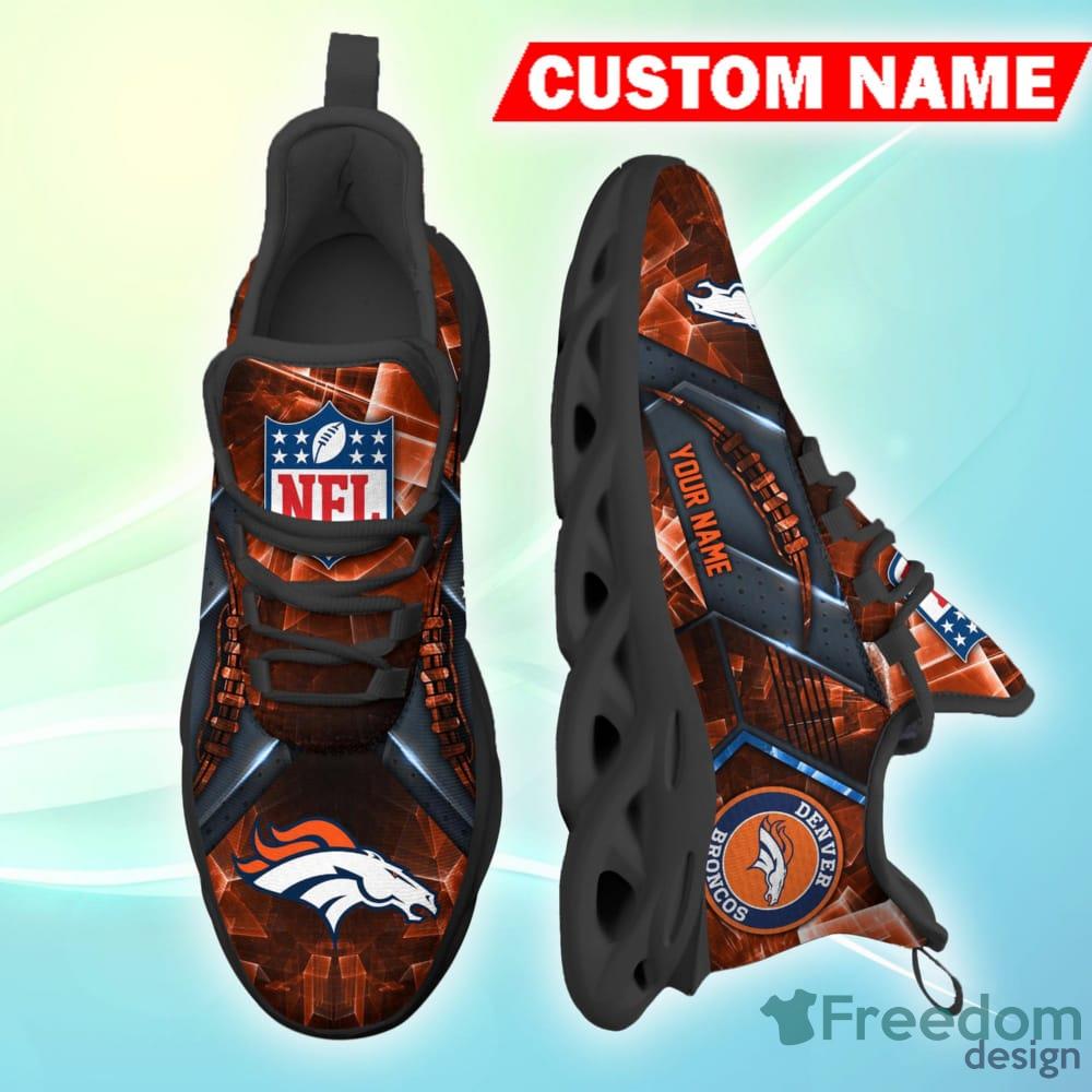 Denver Broncos Personalized Name NFL Ultra Sneakers Max Soul Shoes -  Freedomdesign