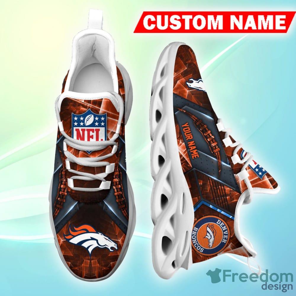 Denver Broncos NFL Custom Name Max Soul Shoes Special Gift For Men Women  Fans